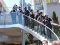 Members of the SFPD watch the crowd