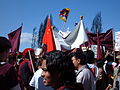 Protesters of Chinese support for the Myanmar regime