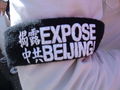 Armband worn by a protester against Chinese support for the Myanmar regime at the 2008 Olympic Torch Relay in San Francisco.