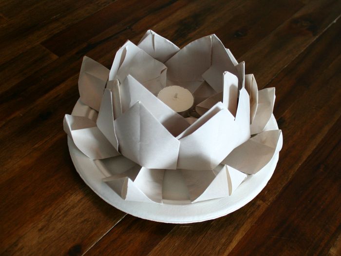 How to Make a Floating Lotus Flower Paper Lantern